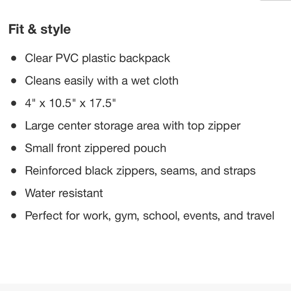 Clear Backpack - Picture 4 of 4